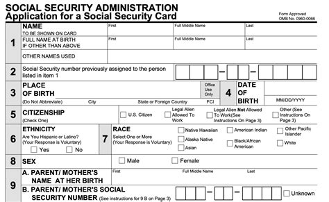 replacement social security card for a child.